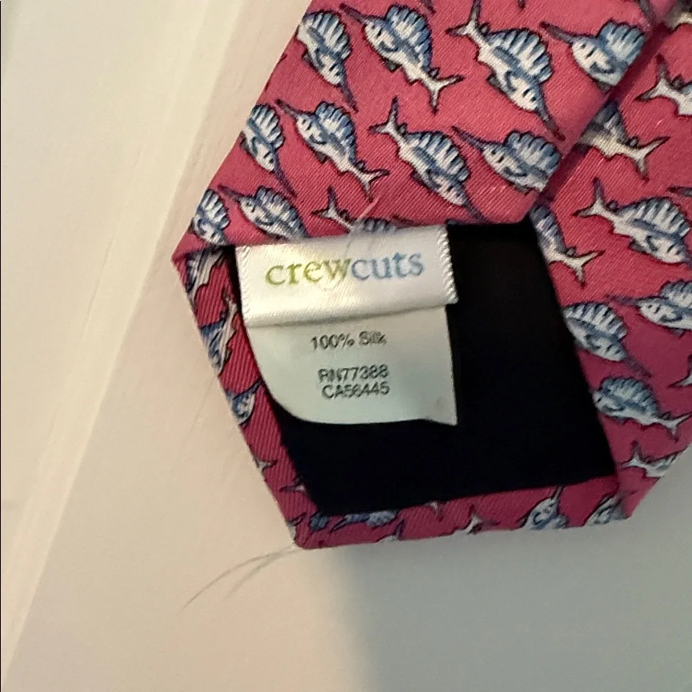 Pink and Blue Patterned Tie